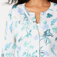 Cardigan feminino com estampa floral Charter Club cinza tamanho pequeno pequeno