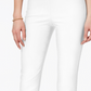 Calça feminina Chelsea Tummy Control Skinny Leg Tornozelo Charter Club Branca Tamanho 8