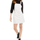 Vestido macacão de veludo cotelê feminino Oat, branco, tamanho 10