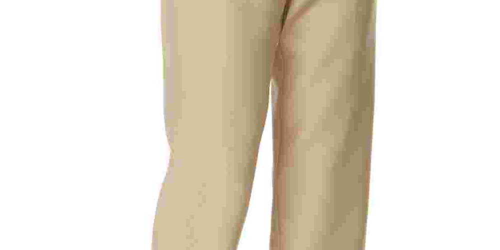 Calça reta feminina Alfred Dunner Classics Pull-On marrom tamanho 8-P