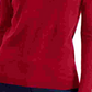 Suéter feminino de gola alta JM Collection, vermelho, tamanho grande