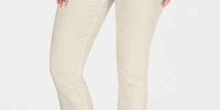 Charter Club Women's Cambridge Skinny Pull On Tummy Control Pants Tan Size 16 S