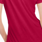 Camiseta feminina lisa com amarração nas costas Maison Jules, vermelha, tamanho pequeno