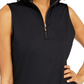 Blusa feminina sem mangas com decote careca Charter Club, preta, tamanho extragrande