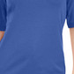 Blusa feminina Karen Scott com decote em V e detalhes em botões, azul, tamanho médio