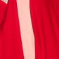 Karen Scott Cardigan Feminino Drapeado Frente Aberta Vermelho Tamanho Médio