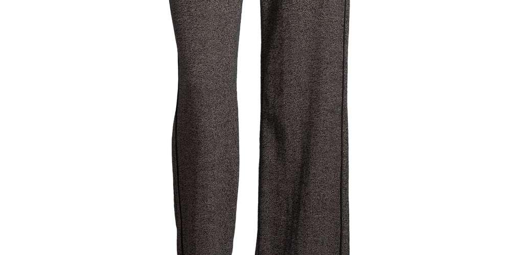 Calça de tweed feminina John Paul Richard, perna larga, vermelha, tamanho médio