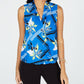 Blusa Alfani Feminina Ombre Surplice Azul Tamanho Pequeno GG