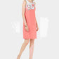 Vestido feminino com estampa floral Charter Club, rosa, tamanho XX-G