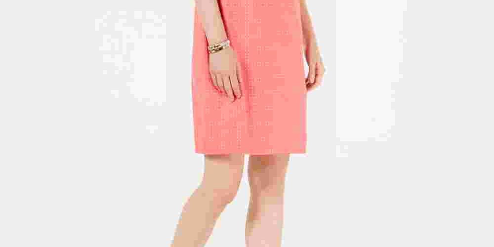 Vestido feminino com estampa floral Charter Club, rosa, tamanho XX-G