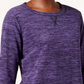 Moletom Karen Scott Feminino Marled Roxo Tamanho Pequeno GG