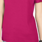 Karen Scott Top feminino com recorte triplo e argola rosa tamanho P
