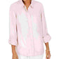 Camisa feminina Style &amp; Co com um bolso, rosa, tamanho extragrande
