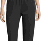 Calça feminina Champion Varsity Stripe Ankle, preta, tamanho X-S