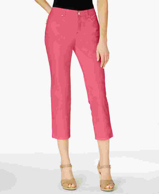 Calça jeans cropped feminina Charter Club Bristol vermelha tamanho 12