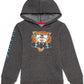 Moletom com capuz Jem Little Boys Tiger Chomp cinza tamanho 7