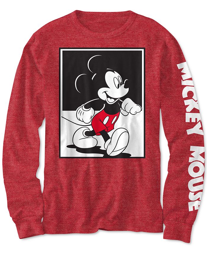Camiseta Mickey Mouse Worldwide da Disney Big Boy's Vermelha Tamanho P