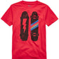 Camiseta Epic Threads Big Boy's Skateboard Bolt Vermelha Tamanho Grande