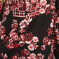 Charter Club Top Henley Feminino Estampado Misto Vermelho Tamanho Pequeno Pequeno