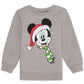 Moletom Mickey Mouse para meninos da Disney, tamanho 7, cinza