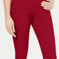 Calça jeans feminina Charter Club Tummy Control Bristol Capri vermelha tamanho 10