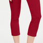 Calça jeans feminina Charter Club Tummy Control Bristol Capri vermelha tamanho 10