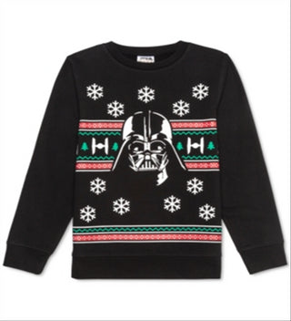 Moletom Star Wars Big Boy's Darth Vader Holiday, preto, tamanho grande