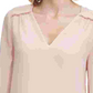 Blusa Calvin Klein Feminina Gola V Babados Rosa Tamanho Médio