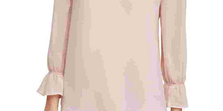Blusa Calvin Klein Feminina Gola V Babados Rosa Tamanho Médio