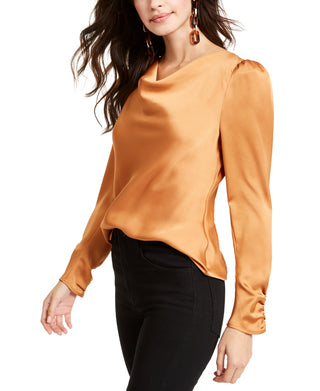 Blusa Leyden Feminina Gola Alta Marrom Tamanho X-G