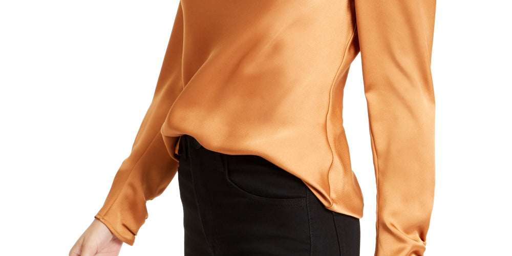 Blusa Leyden Feminina Gola Alta Marrom Tamanho X-G