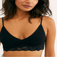 Sutiã Bralette Stevie Lace Trim Preto Free People Feminino Tamanho M/G