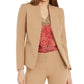 Blazer feminino Bar III com costura frontal aberta, bege, tamanho extragrande