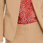 Blazer feminino Bar III com costura frontal aberta, bege, tamanho extragrande