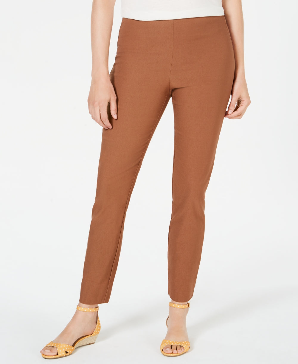 Calça skinny Chelsea Tummy Control feminina Charter Club, marrom, tamanho 14