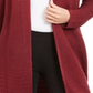Cardigan feminino Alfani com ponto lurex vermelho, tamanho pequeno P