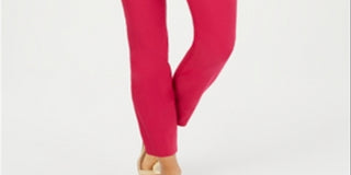 Calça feminina Chelsea Tummy Control Skinny Leg Tornozelo Charter Club Vermelha Tamanho 4