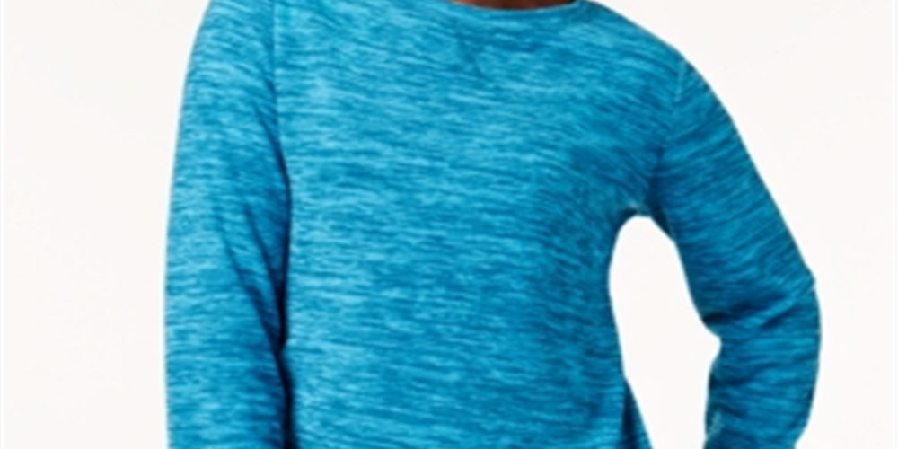 Moletom Karen Scott Feminino Marled True Teal Tamanho Pequeno