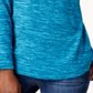 Moletom Karen Scott Feminino Marled True Teal Tamanho Pequeno