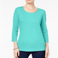 Karen Scott Blusa Feminina Gola Redonda Verde Tamanho P