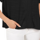 Top de crochê feminino Style &amp; Co, preto, tamanho pequeno