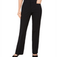 Calça curta feminina Charter Club com controle de barriga elástica, preta, tamanho 16