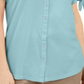 Karen Scott Blusa Feminina com Botões Frontais Azul Tamanho X-S