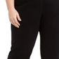 Calça Capri Feminina Karen Scott Plus Stretch Tummy Control Preta Tamanho 22W