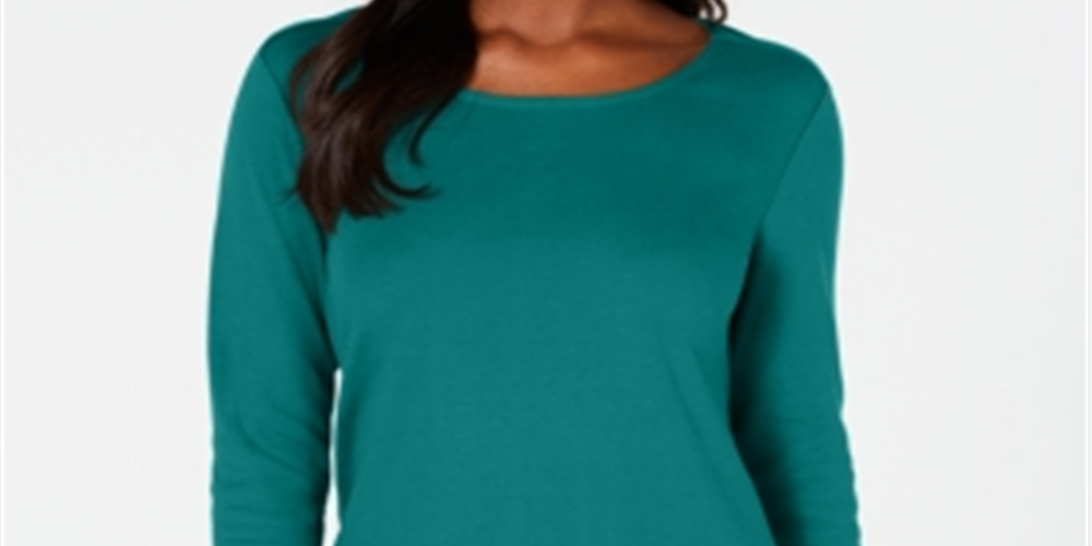 Karen Scott Top Tulip Hem Feminino Verde Tamanho X-G