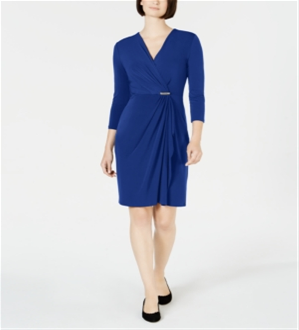 Vestido envelope falso feminino Charter Club Hardware azul tamanho XX-G