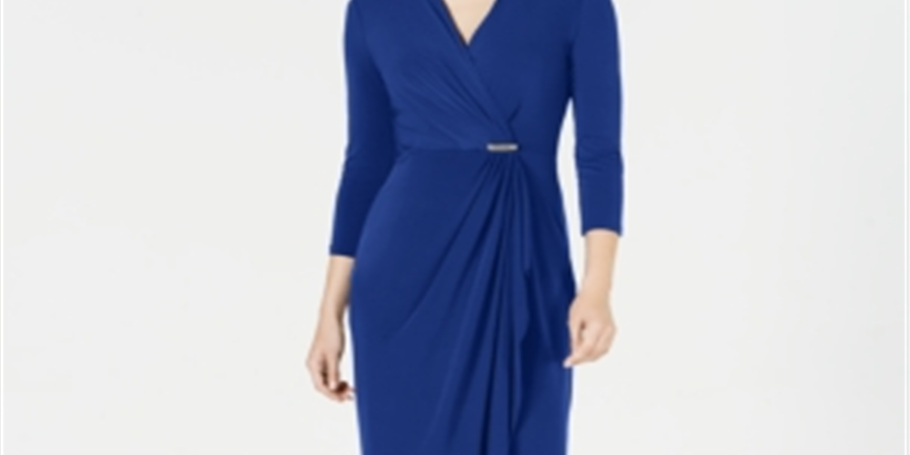Vestido envelope falso feminino Charter Club Hardware azul tamanho XX-G