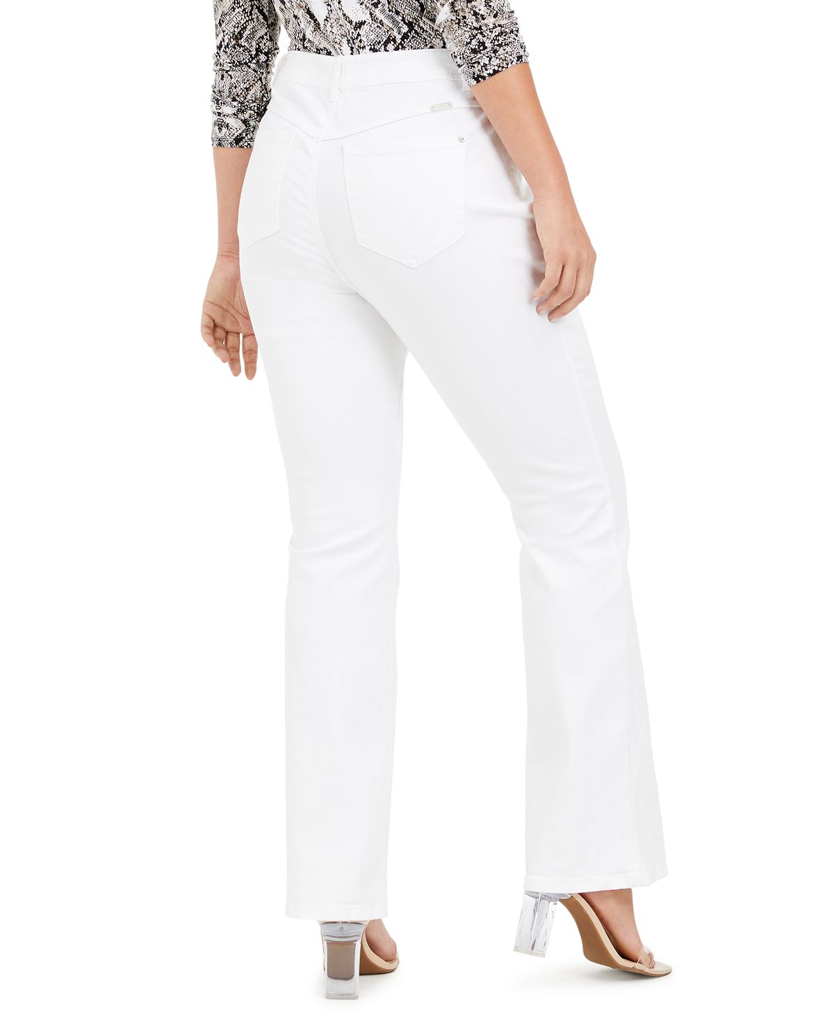 Calça jeans Inc Curvy Bootcut branca tamanho 16