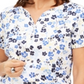 Karen Scott Blusa Henley Estampada Feminina Branca Tamanho P