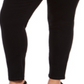 Jeans Curvy Skinny Feminino Plus Size, Cintura Média, Preto, Tamanho Pequeno